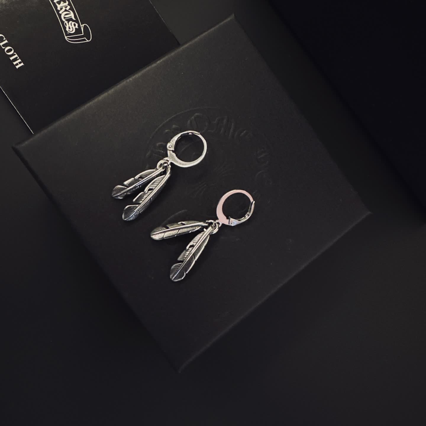 Chrome Hearts Feather Earrings